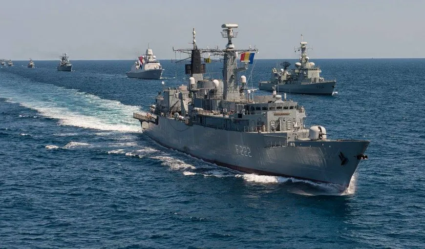 Nave militare din cinci ţări, printre care şi România, participă la un exerciţiu de luptă antisubmarin în Marea Mediterană