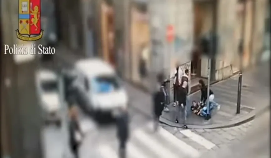 Trei români, prinşi de poliţiştii italieni în timp ce se pregăteau să jefuiască un magazin VIDEO