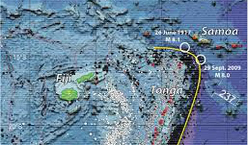 Seism de 6,9 în largul Pacificului, în Samoa