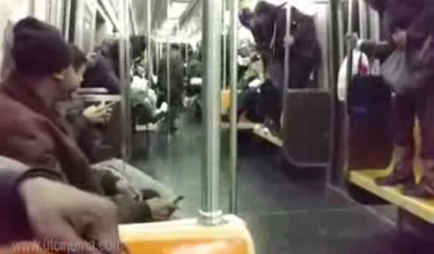 Panică la un metrou din New York din cauza unui şobolan VIDEO