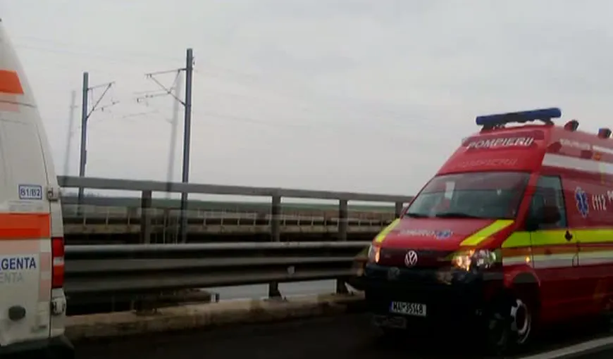 Accident grav pe Autostrada Bucureşti-Piteşti. Trei persoane au fost rănite UPDATE