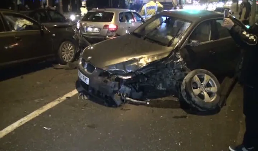 Carambol cu şase maşini în Suceava. Şoferul care a provocat accidentul a făcut o criză de epilepsie la volan VIDEO