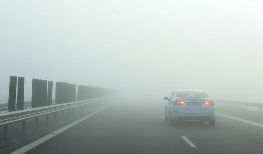 Trafic îngreunat pe Autostrada Bucureşti – Ploieşti din cauza ceţii dense