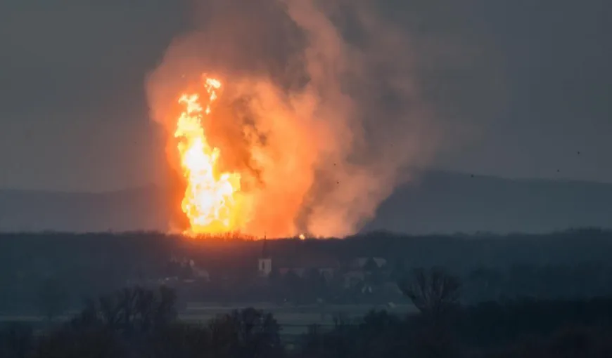 Explozie puternică la un terminat de gaze naturale din apropiere de Viena: un mort şi 18 răniţi