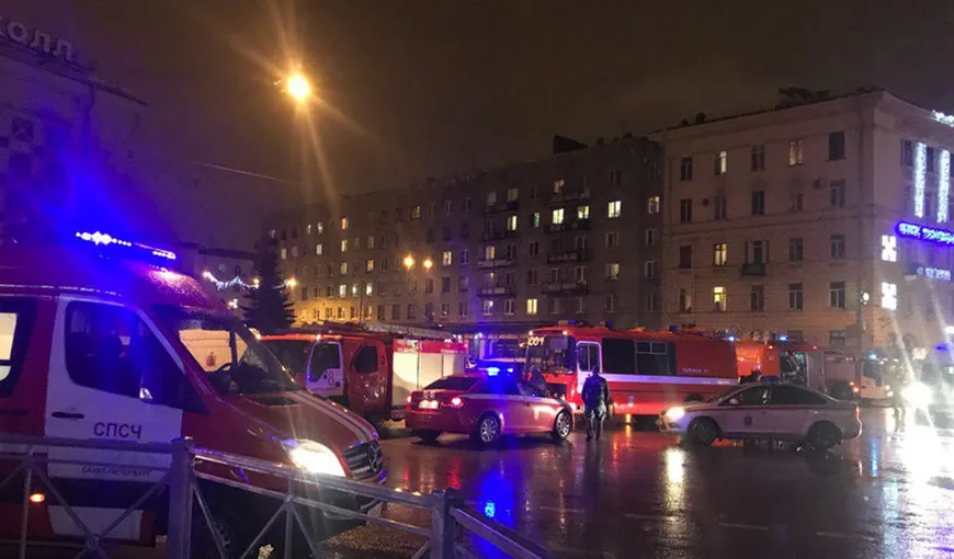 Explozie într-un supermarket din Sank Peterburg: Mai multe persoane au fost rănite