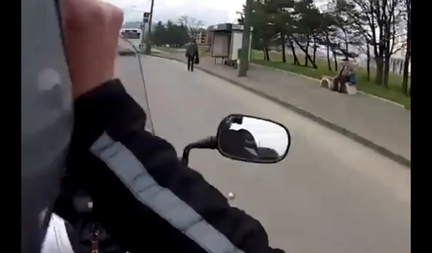 Un motociclist din Braşov, erou în presa din Marea Britanie VIDEO