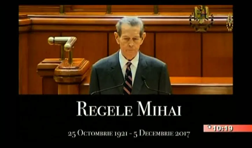 Şedinţa plenului Camerei Deputaţilor a început cu un moment dedicat memoriei Regelui Mihai
