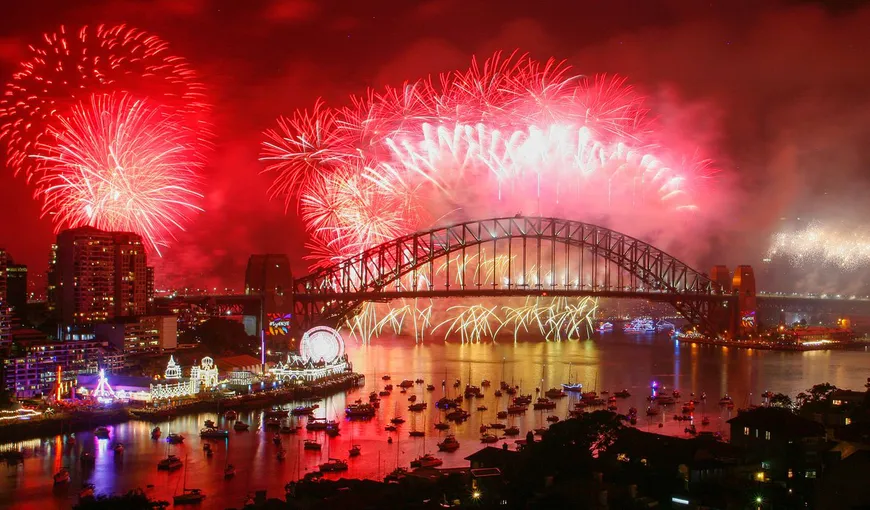 ANUL NOU 2018. Spectacol impresionant la Sydney. Australienii au organizat un foc de artificii extraordinar VIDEO