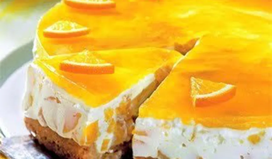 DESERTUL ZILEI: Tartă cu portocale si ananas