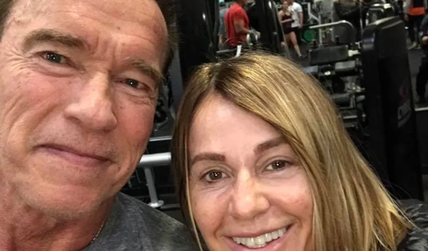 Nadia Comăneci se antrenează la sală cu Arnold Schwarzenegger VIDEO