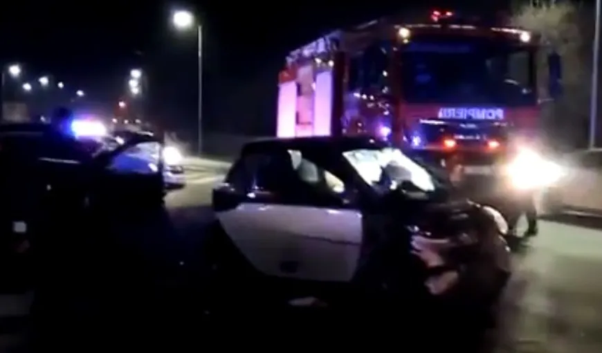 Accident rutier grav în Râmnicu Vâlcea: Un militar băut a lovit un salvator ISU şi a fugit