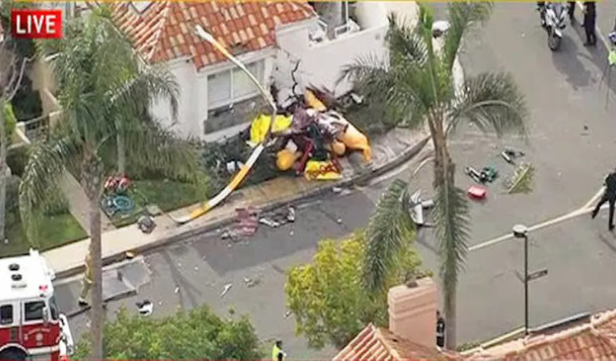 Elicopter prăbuşit peste o locuinţă: trei pasageri au murit