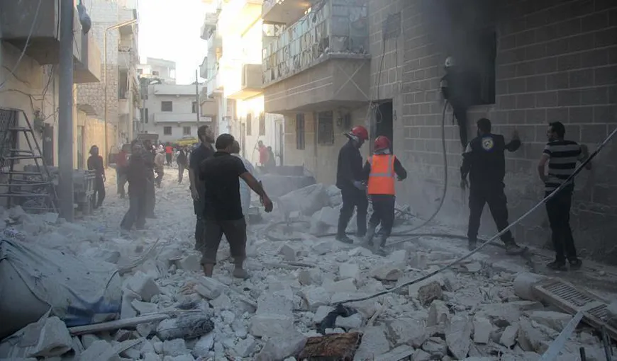 Zeci de civili, inclusiv copii, ucişi în raiduri ale regimului de la Damasc şi aliatului său rus