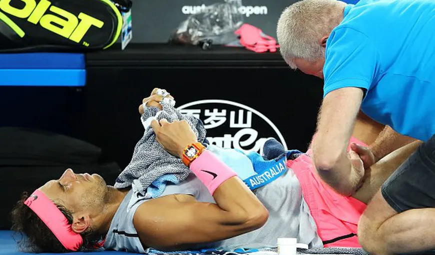 Clipe dramatice la Australian Open, Rafa Nadal a abandonat în setul decisiv cu Marin Cilic. Croatul merge în semifinale