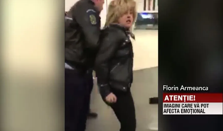 Scandal într-un mall din Bucureşti. O mamă violentă, care şi-a lovit copilul, a fost reţinută de poliţie VIDEO