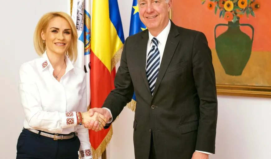 Gabriela Firea, primarul Capitalei, s-a întâlnit cu Hans Klemm, ambasadorul SUA