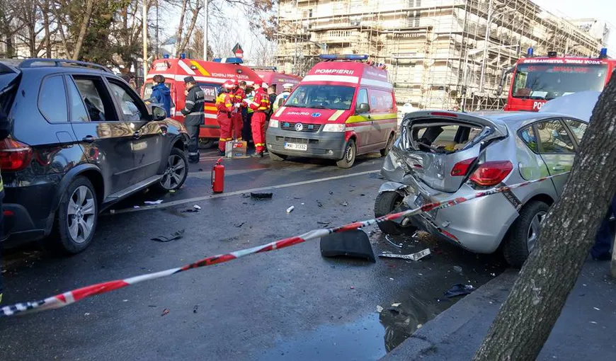Şoferul care a provocat accidentul din centrul Capitalei a fost reţinut pentru tentativă de omor