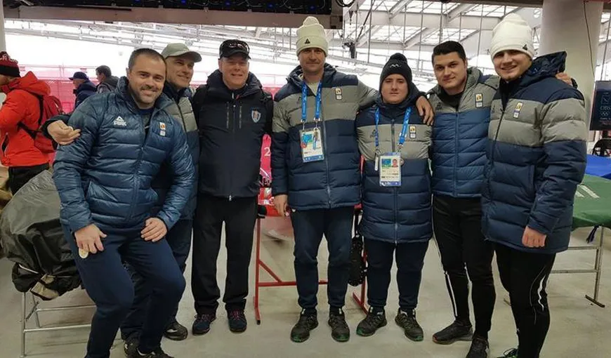 Albert de Monaco i-a încurajat pe sportivii români din proba de bob prezenţi la JO