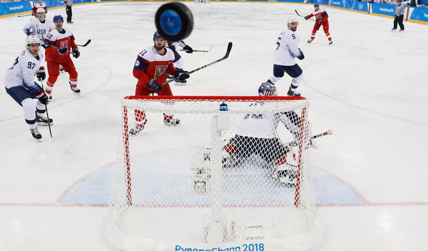 Jocurile Olimpice de iarnă 2018. Naţionala de hochei a SUA, eliminată dramatic de Cehia, în sferturi. Meciul s-a decis la penalty-uri