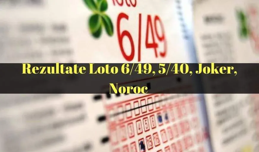 LOTO, LOTO 6 din 49. Rezultate loto 1 februarie, numerele loto câştigătoare de joi, 01.02.2018