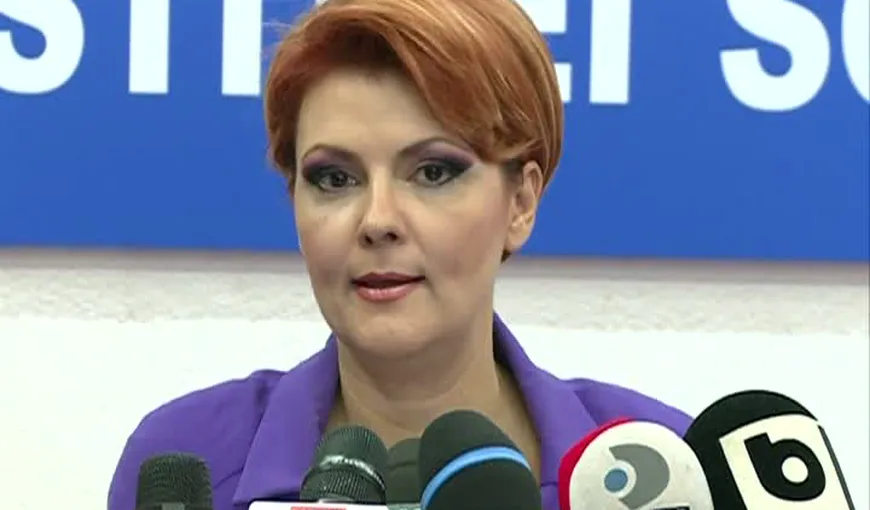 Lia Olguţa Vasilescu: Dublarea punctului de pensie se face în interiorul mandatului nostru