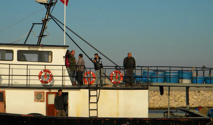 Un pescador turcesc s-a scufundat în Portul Constanţa