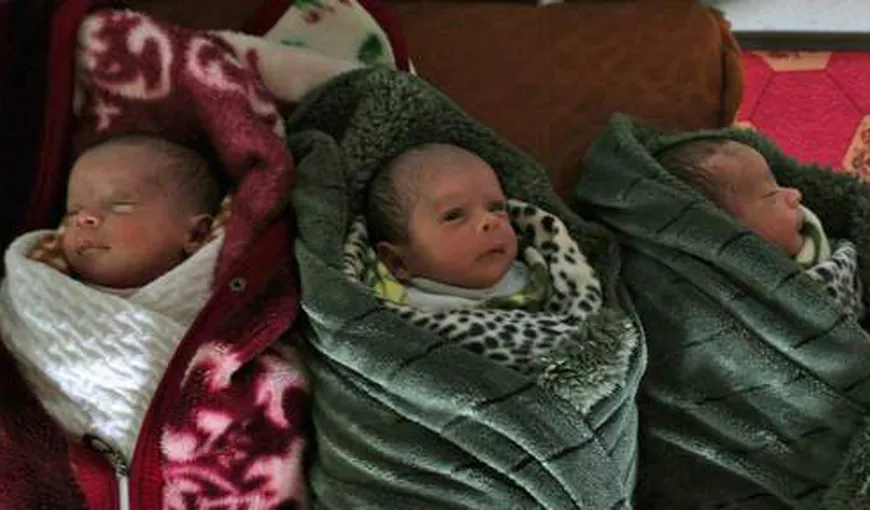 Un cuplu palestinian din Gaza şi-a numit tripleţii nou-născuţi „Palestina”, „Gaza” şi „Capitala”