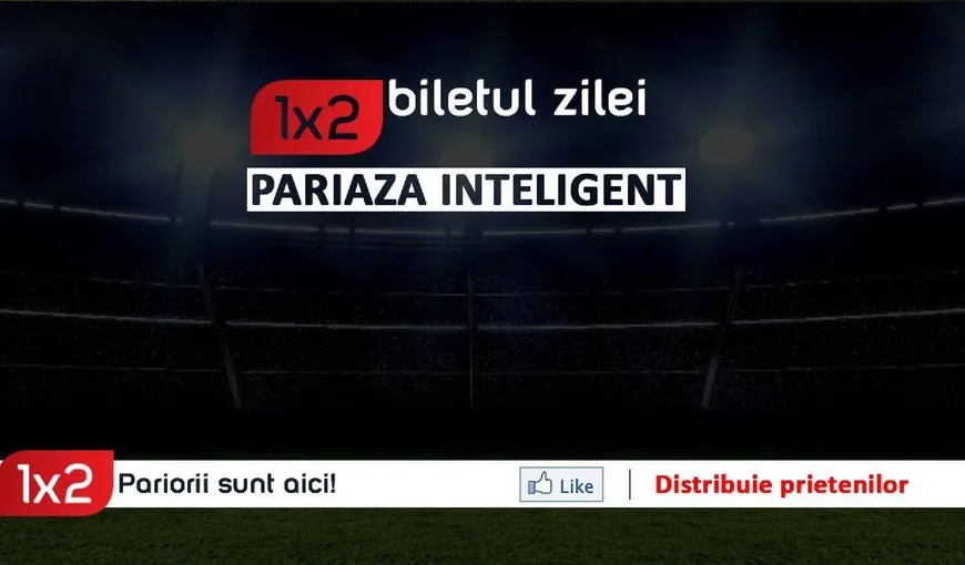 Biletul Zilei Pariuri1x2.ro. Trei meciuri de fotbal ne pot aduce al treilea bilet câştigător consecutiv
