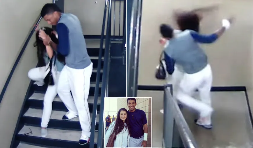 Imagini şocante: Şi-a făcut soţia KO la stadion şi a scăpat doar cu o amendă VIDEO