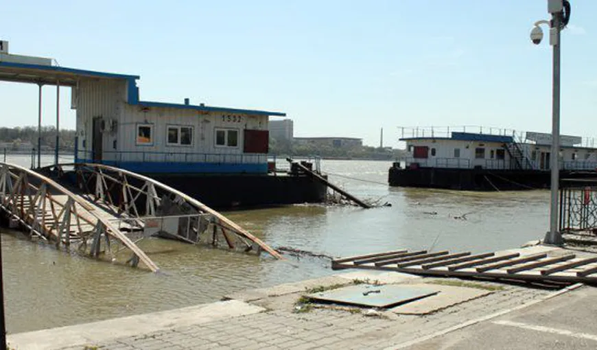 Dunărea a depăşit cota de inundaţie