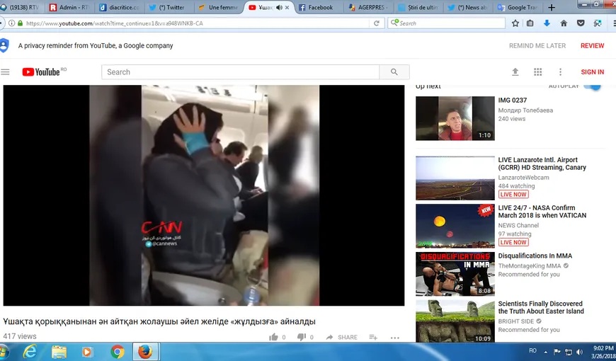 Reacţia necontrolată a unei femei căreia îi e frică să meargă cu avionul. Imaginile cu criza acesteia au devenit virale VIDEO