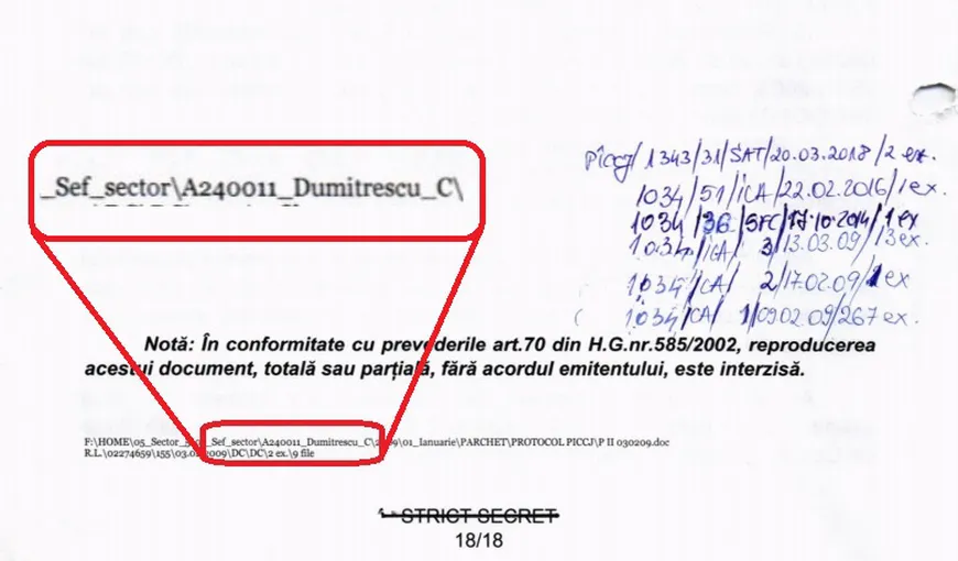 Daniel Dragomir: Numele ofiţerului care a redactat protocolul, pe lista dată Comisiei SRI