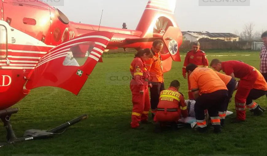 Şefa Staţiei de Salvare Sebiş, dusă cu elicopterul SMURD la Timişoara