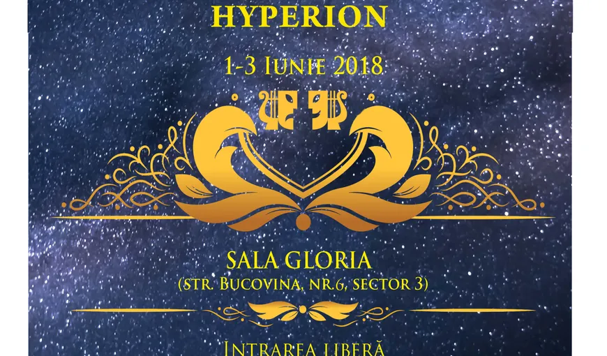 Festivalul Internaţional de Teatru Studenţesc Hyperion, între 1 şi 3 iunie 2018