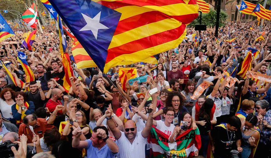 Manifestaţii agresive în Catalonia. Forţele de ordine intervin cu măsuri de protecţie