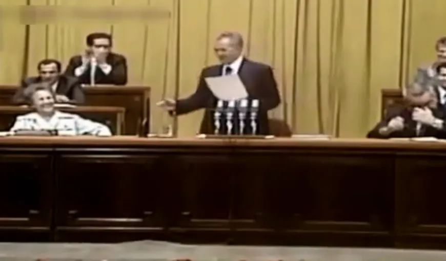 Ziua când Ceauşescu a spus cel MAI TARE BANC din istoria României comuniste. Elena Ceauşescu a râs în hohote. „Staţi, nu aplaudaţi…”
