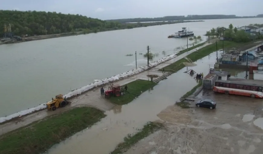 Cod portocaliu de inundaţii pe Dunăre, până pe 20 aprilie