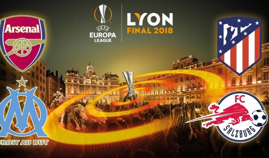 ARSENAL – ATLETICO MADRID şi MARSEILLE – SALZBURG în semifinalele EUROPA LEAGUE. AICI vezi meciurile în direct la TV