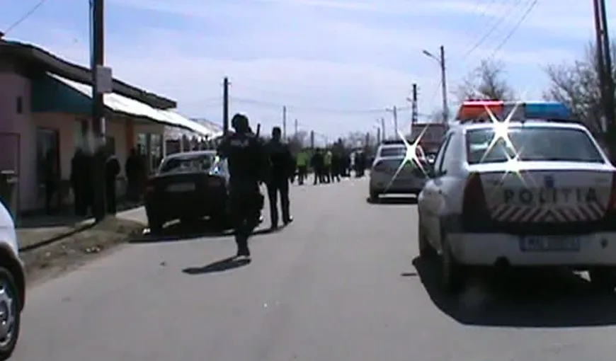 Scandal cu focuri de armă la Clejani. Poliţiştii au intervenit de urgenţă VIDEO