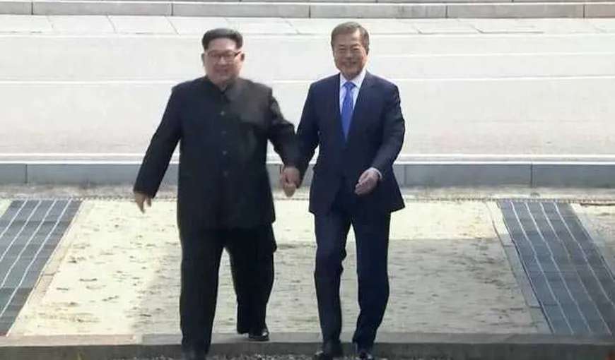 Kim Jong-Un, primul lider al Coreei de Nord care traversează graniţa în Coreea de Sud după 1953 VIDEO ISTORIC