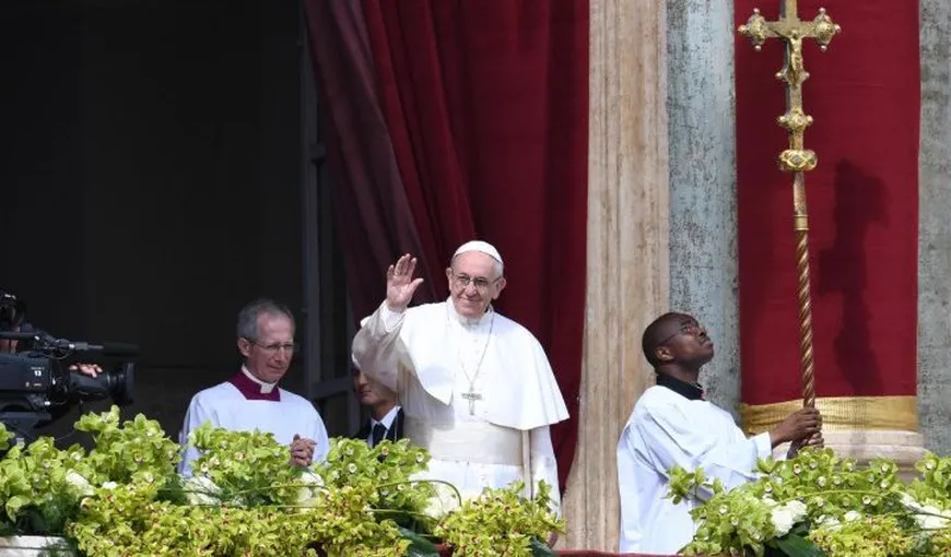 Mesajul Papei Francisc de Paştele Catolic: Credinciosul de astăzi crede că nu poate face nimic pentru a depăşi nedreptăţile
