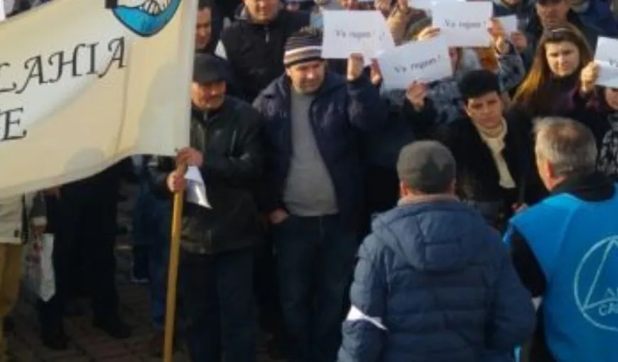 Circa 200 de salariaţi ai Aso Cromsteel au protestat faţă de condiţiile de muncă şi de salarizare