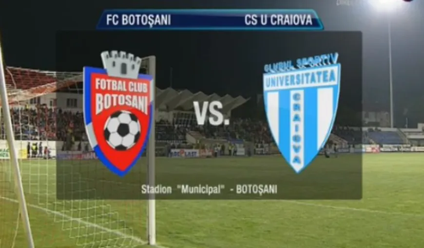 FC BOTOSANI – CSU CRAIOVA 2-1 şi oltenii sunt în FINALA CUPEI ROMANIEI 2018
