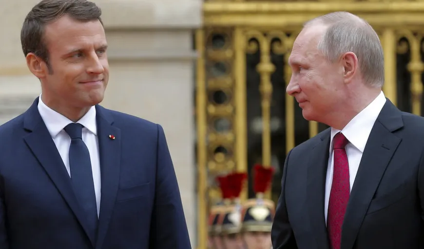 Emmanuel Macron îndeamnă întreprinderile franceze să investească mai mult în Rusia