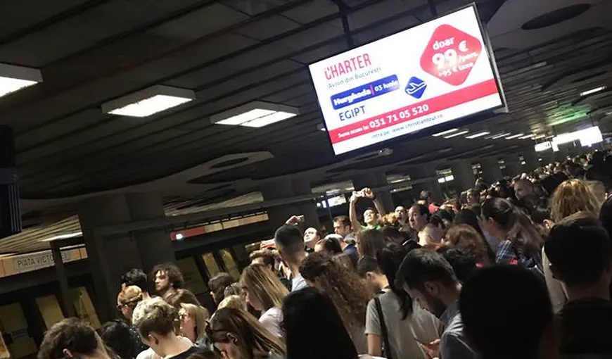 O urgenţă medicală a îngreunat traficul trenurilor de metrou pe M2. Circulaţia se desfăşoară în condiţii normale UPDATE
