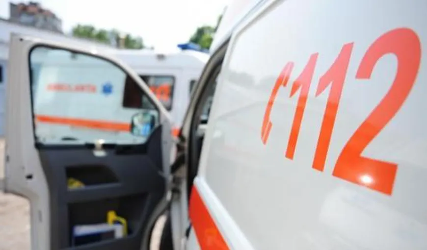 Accident grav în Braşov. Un microbuz de marfă s-a răsturnat pe DN1