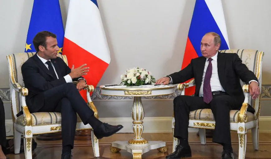 Macron vrea INIŢIATIVE COMUNE cu Putin în dosarele iranian, sirian şi ucrainean
