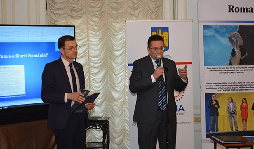 Preşedintele Academiei Române, Ioan-Aurel Pop şi ambasadorul George Maior au conferenţiat despre Marea Unire