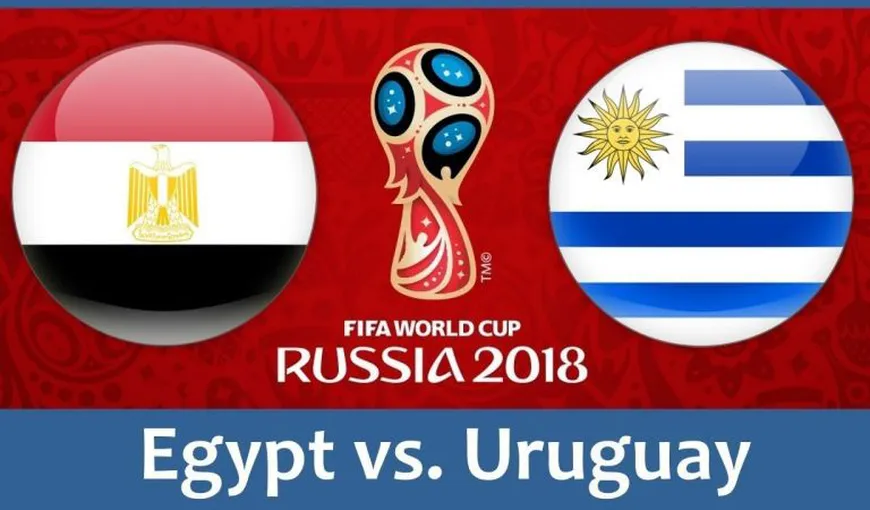 EGIPT – URUGUAY LIVE VIDEO ONLINE STREAMING TVR: 0-1, gol de trei puncte în minutul 89 UPDATE