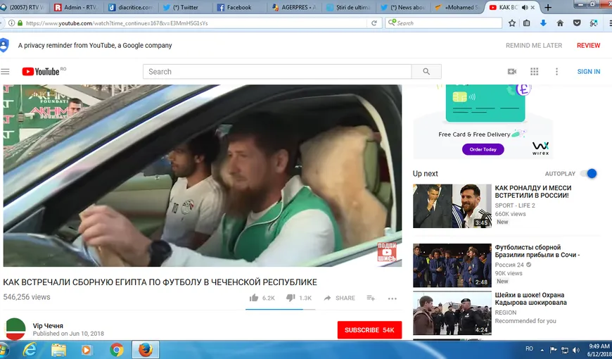 CM 2018. Egiptul are cantonamentul în Cecenia. Mo Salah, primit ca un faraon de preşedintele Kadîrov, imagini unice VIDEO